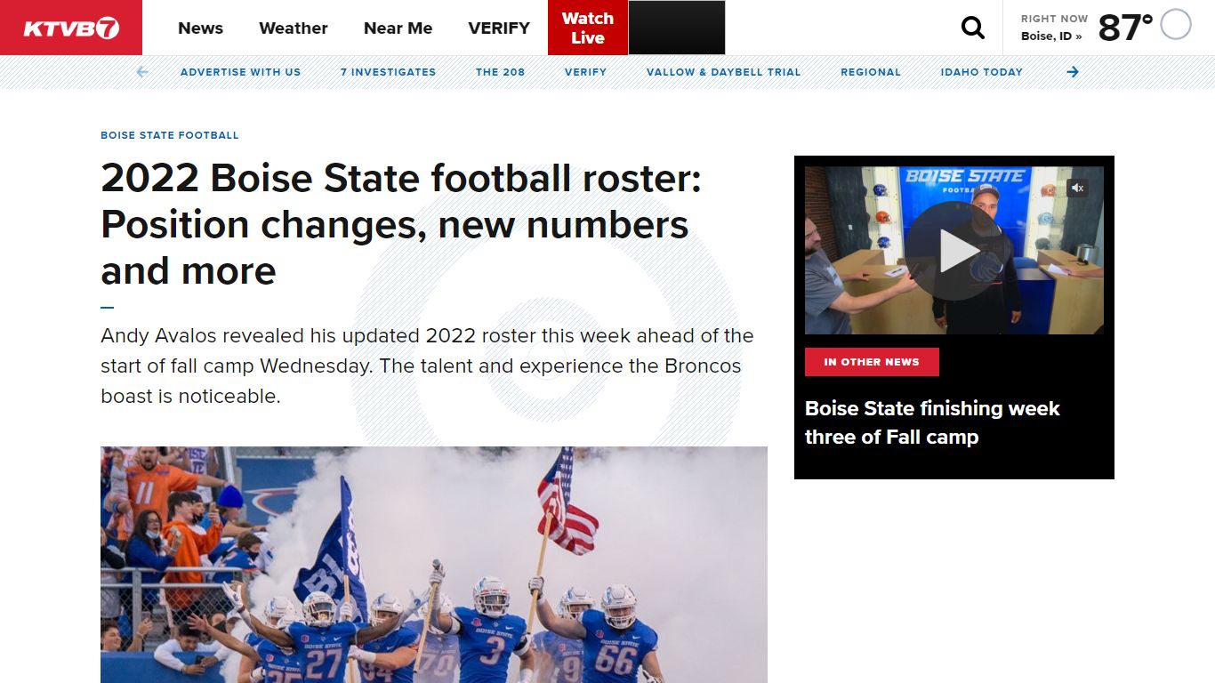 2022 Boise State football roster: Position changes, new numbers and more